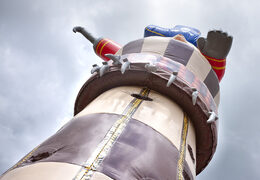 Aufblasbarer Kletterberg ohne Dach mit Wände im Thema Pirat für Kinder zu kaufen