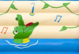 Kaufen sie standard-krokodil-hüpfburg mit einem 3D-objekt oben für kinder. Bestellen sie hüpfburgen online bei JB-Hüpfburgen Deutschland