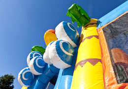 Kaufen sie mittelgroße aufblasbare strandwippe mit rutsche für kinder. Bestellen sie aufblasbare Hüpfburgen online bei JB-Hüpfburgen Deutschland