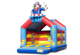 Bestellen sie für kinder standard-piraten-hüpfburg mit einem 3D-objekt obendrauf. Kaufen sie hüpfburgen online bei JB-Hüpfburgen Deutschland