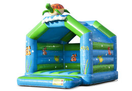 Bestellen sie für kinder standard-schildkröten-hüpfburg mit einem 3D-objekt obendrauf. Kaufen sie hüpfburgen online bei JB-Hüpfburgen Deutschland