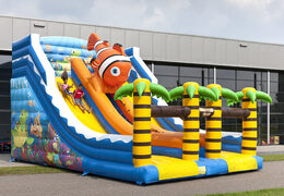 Kaufen sie eine aufblasbare rutsche im meereswelt-design mit lustigen 3D-Figuren und farbenfrohen drucken für kinder. Bestellen sie aufblasbare rutschen jetzt online bei JB-Hüpfburgen Deutschland