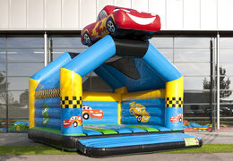 Kaufen sie eine super hüpfburg mit fröhlichen Animationen im auto-design für kinder. Bestellen sie hüpfburgen online bei JB-Hüpfburgen Deutschland