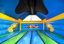 Super hüpfburg mit dach im auto-design für kinder. Kaufen sie hüpfburgen online bei JB-Hüpfburgen Deutschland