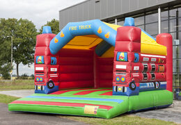 Super hüpfburg mit dach im feuerwehr-design für kinder. Kaufen sie hüpfburgen online bei JB-Hüpfburgen Deutschland