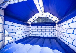 Kaufen sie standard-hüpfburg mit blauem schloss und rittermotiv für kinder. Kaufen sie hüpfburgen online bei JB-Hüpfburgen Deutschland