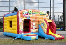 Maxi-multifun-clown-hüpfburg mit rutsche für kinder. Kaufen sie jetzt hüpfburgen online bei JB-Hüpfburgen Deutschland