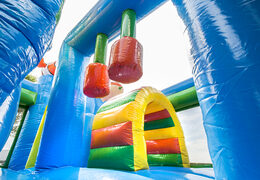 Bestellen sie mittelgroße aufblasbare multiplay-hüpfburg im meereswelt-design mit rutsche für kinder. Kaufen sie aufblasbare hüpfburgen online bei JB-Hüpfburgen Deutschland