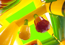 Kaufen sie eine mittelgroße aufblasbare hüpfburg im krokodil-design mit rutsche für kinder. Bestellen sie aufblasbare hüpfburgen online bei JB-Hüpfburgen Deutschland