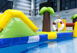 Hawaii run 12 m langer aufblasbarer parcours mit 2 rutschen für jung und alt. Bestellen sie aufblasbare wasserattraktionen jetzt online bei JB-Hüpfburgen Deutschland