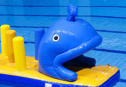 Aufblasbarer wallaufparcours mit lustigen 3D-hindernissen für jung und alt. Bestellen sie aufblasbare hindernisparcours jetzt online bei JB-Hüpfburgen Deutschland