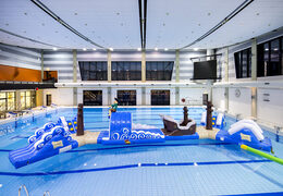 Kaufen sie einen doppelten aufblasbaren piratenlauf-hindernislauf für kinder. Bestellen sie aufblasbare wasserattraktionen jetzt online bei JB-Hüpfburgen Deutschland