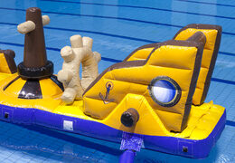 Rutschparcours piratenschiffmit lustigen objekten für jung und alt. Kaufen sie aufblasbare hindernisparcours jetzt online bei JB-Hüpfburgen Deutschland