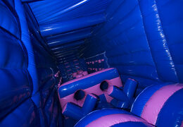 Bestellen sie den aufblasbaren IR-lewton-hindernisparcours im LKW-design für drinnen und draußen. Kaufen sie aufblasbare hindernisparcours jetzt online bei JB-Hüpfburgen Deutschland