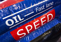 Bestellen sie aufblasbare hüpfburg mit rutsche für kinder im thema formel 1. Aufblasbare hüpfburgen mit rutsche zum verkauf bei JB-Hüpfburgen Deutschland