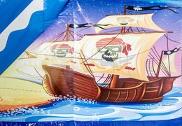 Kaufen sie aufblasbare multiplay-hüpfburg im piratenthema mit rutsche für kinder. Bestellen sie aufblasbare hüpfburgen online bei JB-Hüpfburgen Deutschland