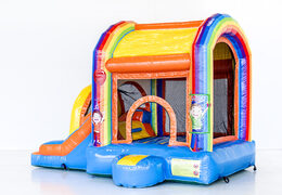 Kleine aufblasbare multiplay-hüpfburg im party-stil mit rutsche für kinder. Kaufen sie aufblasbare hüpfburgen online bei JB-Hüpfburgen Deutschland