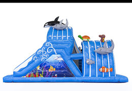 Bestellen sie einen 9 meter langen aufblasbaren seaworld-hindernisparcours für kinder. Kaufen sie aufblasbare hindernisparcours jetzt online bei JB-Hüpfburgen Deutschland