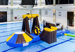 Einzigartige luftdicht aufblasbare piraten-spielinsel mit ranke, kletterturm, rundrutsche und hindernissen für jung und alt. Kaufen sie aufblasbare poolspiele jetzt online bei JB-Hüpfburgen Deutschland