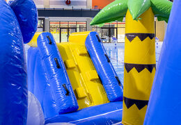 Spektakuläre surfer-spielinsel mit weinrebe, kletterturm, rundrutsche und hindernissen für groß und klein. Kaufen sie aufblasbare poolspiele jetzt online bei JB-Hüpfburgen Deutschland