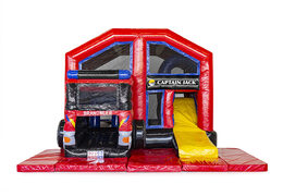 Bestellen sie bei JB-Hüpfburgen Deutschland eine maßgefertigte Captian Jack multiplay fire brigade überdachte aufblasbare hüpfburg sonderanfertigung. Fordern sie jetzt ein kostenloses design für aufblasbare individuelle hüpfburgen in Ihrer eigenen corporate identity an