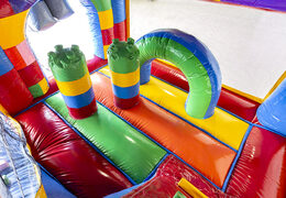 Kaufen sie aufblasbare indoor-multiplay-hüpfburg mit rutsche im lego-design für kinder. Bestellen sie aufblasbare hüpfburgen online bei JB-Hüpfburgen Deutschland