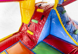 Hüpfburg im superblocks-stil mit rutsche und 3D-objekten im Inneren für kinder. Kaufen sie aufblasbare hüpfburgen online bei JB-Hüpfburgen Deutschland