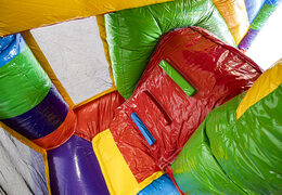 Bestellen sie mittelgroße aufblasbare multiplay-hüpfburg im superblocks-design mit rutsche für kinder. Kaufen sie aufblasbare hüpfburgen online bei JB-Hüpfburgen Deutschland