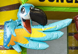 Kaufen sie eine aufblasbare mini-Hüpfburg im dschungel-design mit rutsche für kinder. Bestellen sie aufblasbare hüpfburgen online bei JB-Hüpfburgen Deutschland