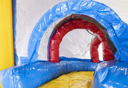 Kaufen sie aufblasbare mini-multiplay-hüpfburg im party-thema mit rutsche für kinder. Bestellen sie aufblasbare hüpfburgen online bei JB-Hüpfburgen Deutschland