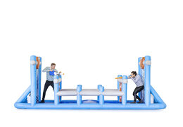 Holen sie sich aufblasbare IPS water wars mit wasserkanonen für jung und alt. Bestellen sie aufblasbare wasserattraktionen jetzt online bei JB-Hüpfburgen Deutschland