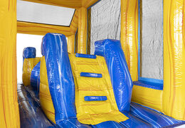 Kaufen sie einen aufblasbaren modularen 19-meter-hindernisparcours im marmordesign für kinder. Bestellen sie aufblasbare parcours jetzt online bei JB-Hüpfburgen Deutschland