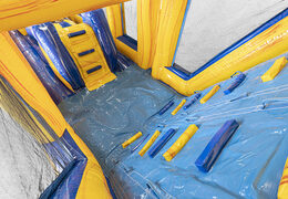 Aufblasbarer 19 meter langer modularer hindernisparcours im marmor-design mit passenden 3D-objekten für kinder. Kaufen sie aufblasbare hindernisparcours jetzt online bei JB-Hüpfburgen Deutschland