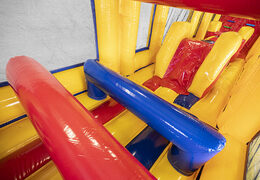 Aufblasbarer 19 meter modularer hindernisparcours im standarddesign mit passenden 3D-objekten für kinder. Kaufen sie aufblasbare hindernisparcours jetzt online bei JB-Hüpfburgen Deutschland