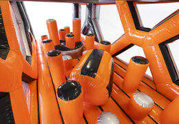 Bestellen sie einen 40-teiligen riesigen modularen aufblasbaren Pillar Dodger-hindernisparcours für kinder. Kaufen sie aufblasbare parcours jetzt online bei JB-Hüpfburgen Deutschland