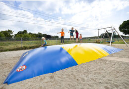 Personalisierter themenspielplatz airmountain für kinder, hergestellt bei JB-Hüpfburgen Deutschland. Airmountains nach maß in allen formen und größen