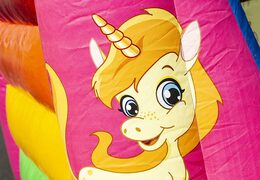 Kleine aufblasbare hüpfburg zum thema einhorn zum verkauf für kinder. Kaufen sie hüpfburgen bei JB-Hüpfburgen Deutschland online