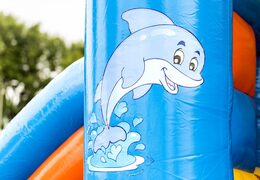 Kaufen sie bei JB-Hüpfburgen Deutschland eine aufblasbare midi-multifun-hüpfburg mit dach für kinder zur gewerblichen nutzung im seaworld-thema