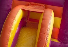 Kaufen sie bei JB-Hüpfburgen Deutschland eine aufblasbare midi-multifun-hüpfburg mit dach für kinder zur gewerblichen nutzung im Prinzessinnen-design