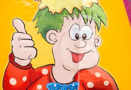 Kleine offene Hüpfburg zum verkauf für gewerbliche nutzung für kinder im partythema. Hüpfburgen sind online bei JB-Hüpfburgen Deutschland