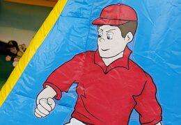 Kleine türsteher mit dach im fußball-design für kinder zum Kaufen. Bestellen sie jetzt bei JB-Hüpfburgen Deutschland online