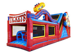 Modulare hindernisparcours-achterbahn 13,5m lang mit passenden 3D-objekten für kinder kaufen. Bestellen sie aufblasbare parcours jetzt online bei JB-Hüpfburgen Deutschland