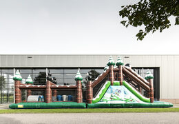 Holen sie sich jetzt Ihren einzigartigen 17-meter-winter -parcours mit 7 spielelementen und bunten objekten für kinder. Bestellen sie aufblasbare hindernisparcours bei JB-Hüpfburgen Deutschland