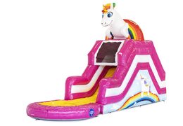 Kaufen sie überdachte aufblasbare wasserrutsche multiplay hüpfburg im thema einhorn für kinder bei JB-Hüpfburgen Deutschland. Kaufen sie hüpfburgen online bei JB-Hüpfburgen Deutschland