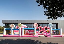 Kaufen sie eine große aufblasbare hüpfburg im candyland-stil für kinder. Bestellen sie hüpfburgen online bei JB-Hüpfburgen Deutschland