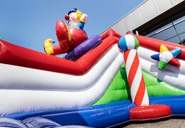 Bestellen sie farbigen aufblasbaren park im zirkus-thema für kinder. Kaufen sie hüpfburgen online bei JB-Hüpfburgen Deutschland