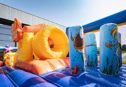 Kaufen sie Bounce World seaworld hüpfburg mit rutschen und allerlei hindernissen mit seaworld-aufdrucken für kinder. Bestellen sie hüpfburgen online bei JB-Hüpfburgen Deutschland