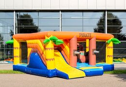 Kaufen sie indoor-multiplay-piraten-hüpfburg in einer begrenzten höhe von 2,74 metern und mit einer rutsche für kinder. Bestellen sie hüpfburgen online bei JB-Hüpfburgen Deutschland