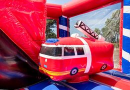 Indoor-feuerwehr-hüpfburg mit rutsche für kinder. Kaufen sie hüpfburgen online bei JB-Hüpfburgen Deutschland