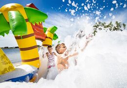 Kaufen sie bubble park hawaii mit einem schaumhahn für kinder. Bestellen sie aufblasbare hüpfburgen bei JB-Hüpfburgen Deutschland